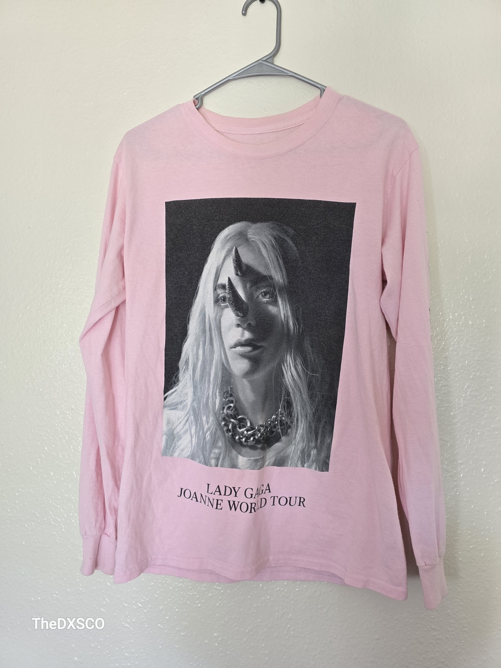Lady Gaga Joanne World Tour Graphic Long Sleeve Tee - Pink